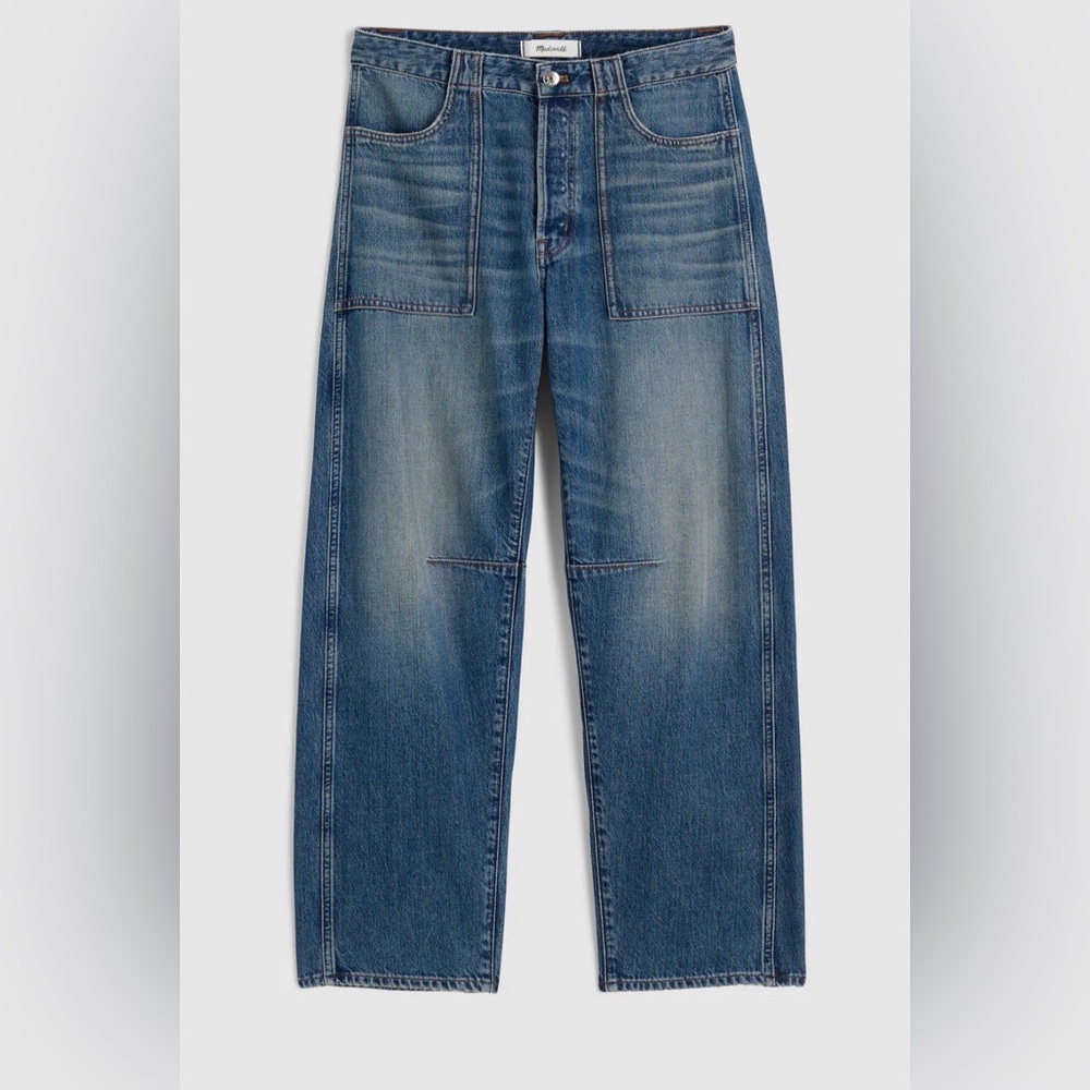 Madewell darted barrel jeans
